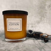 Duftlys – Cotton gyllent glass