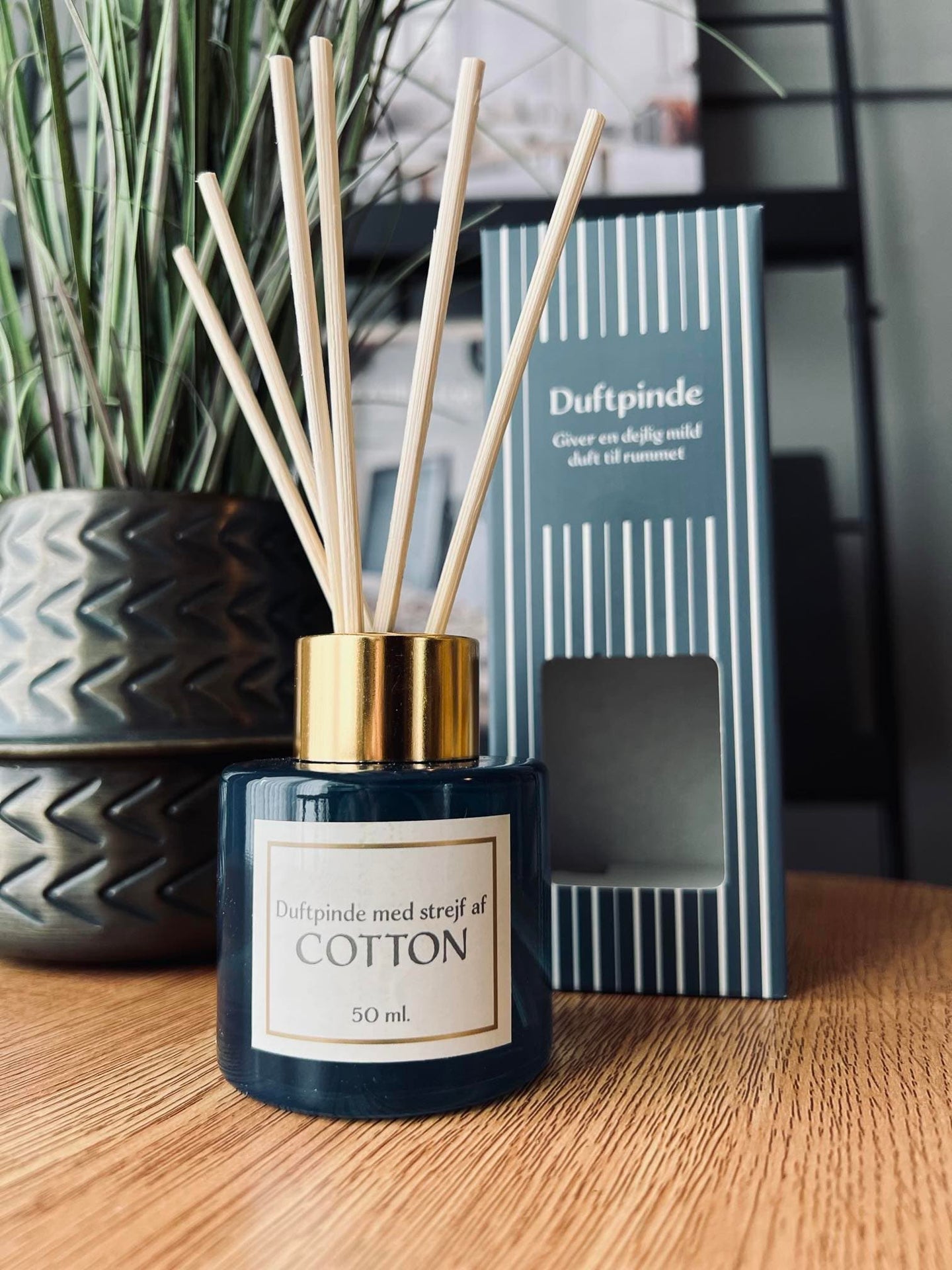 DUFTPINDE - COTTON BLÅ - VIAMAJA.DK