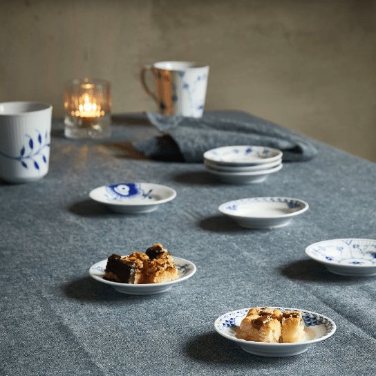 Dug Blue melange - 140 x 360cm - VIAMAJA.DK