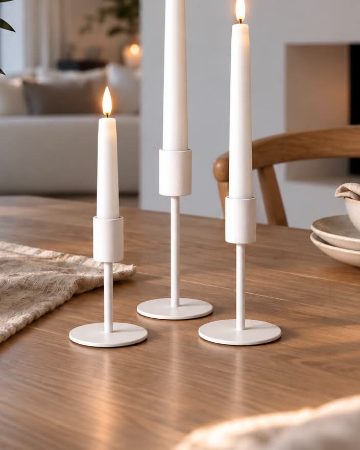 VIAMAJA Simple – White Sett 3 stk