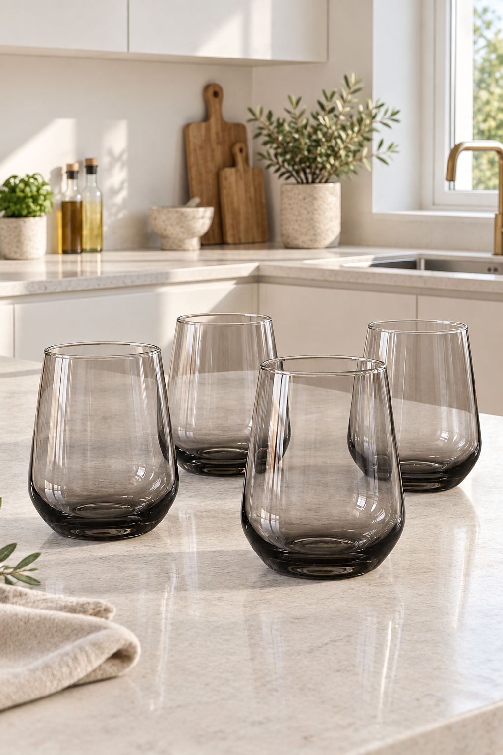 Drikkeglass Smoke 450ml - 4 stk