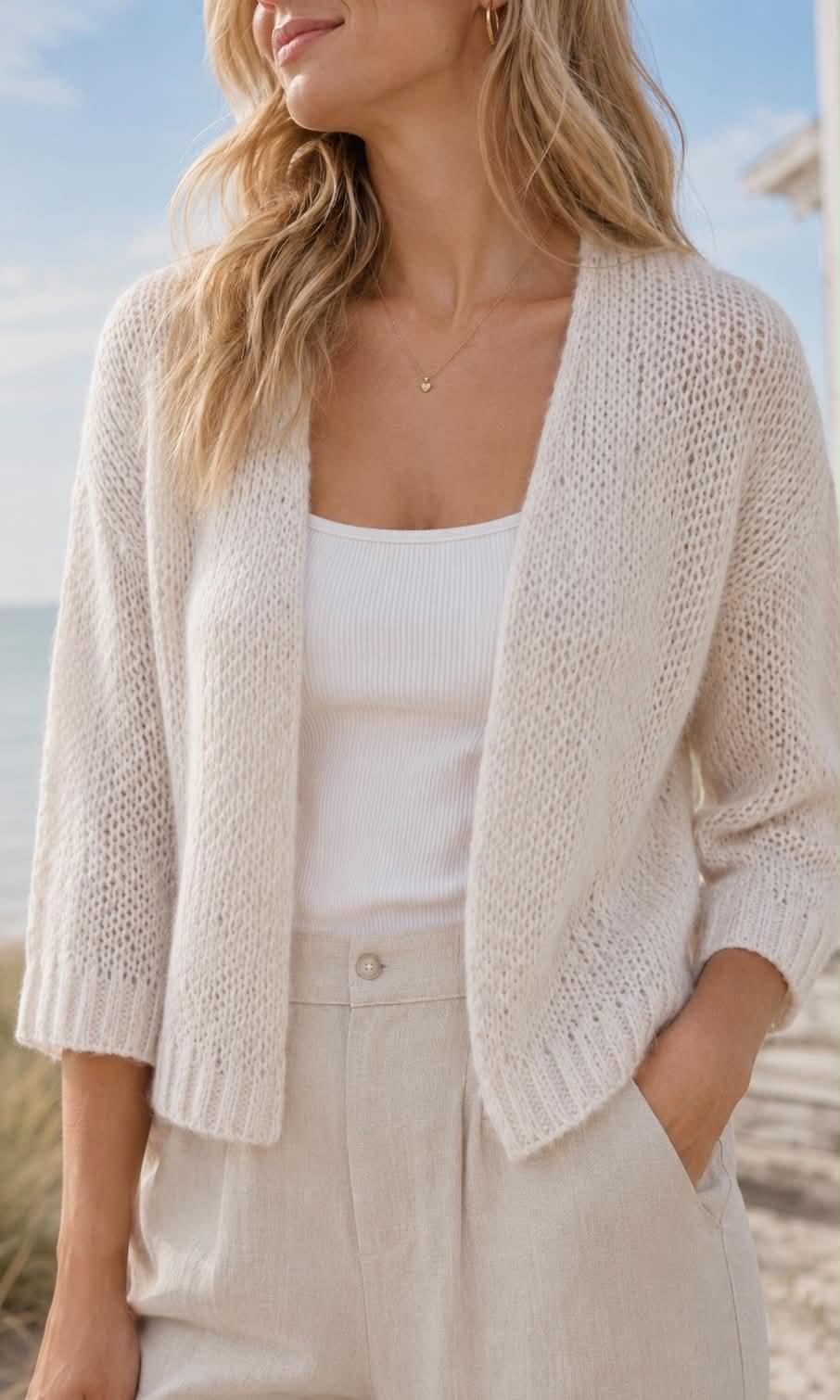 Cardigan CASEY - Champagne