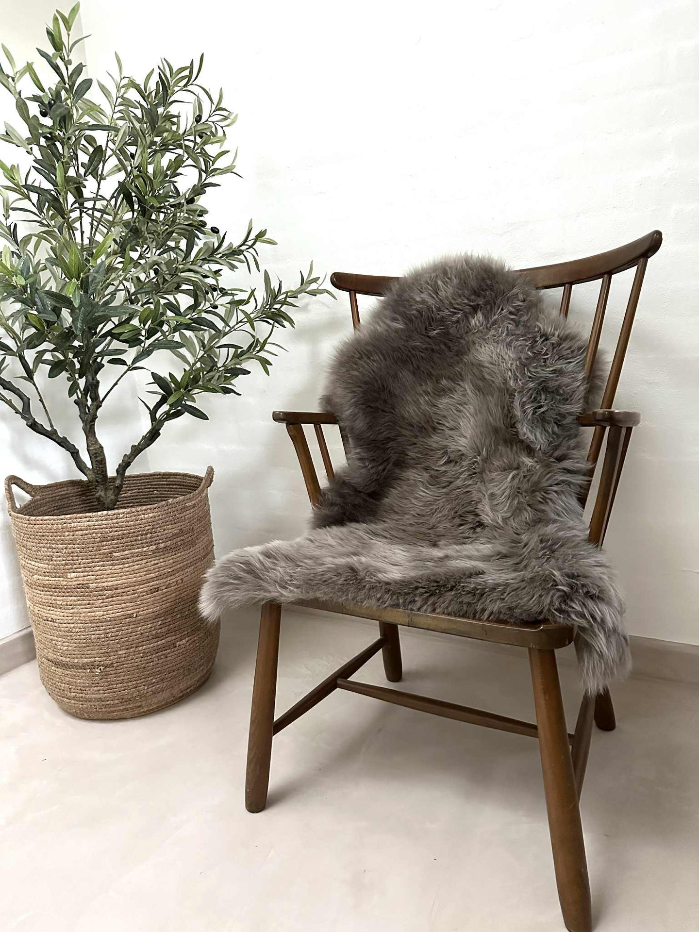 Lammeskinn fra New Zealand – Mocca 85x55 cm