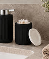 Oppbevaringskrukke Daily Soft – Hvit/Sort Porselen