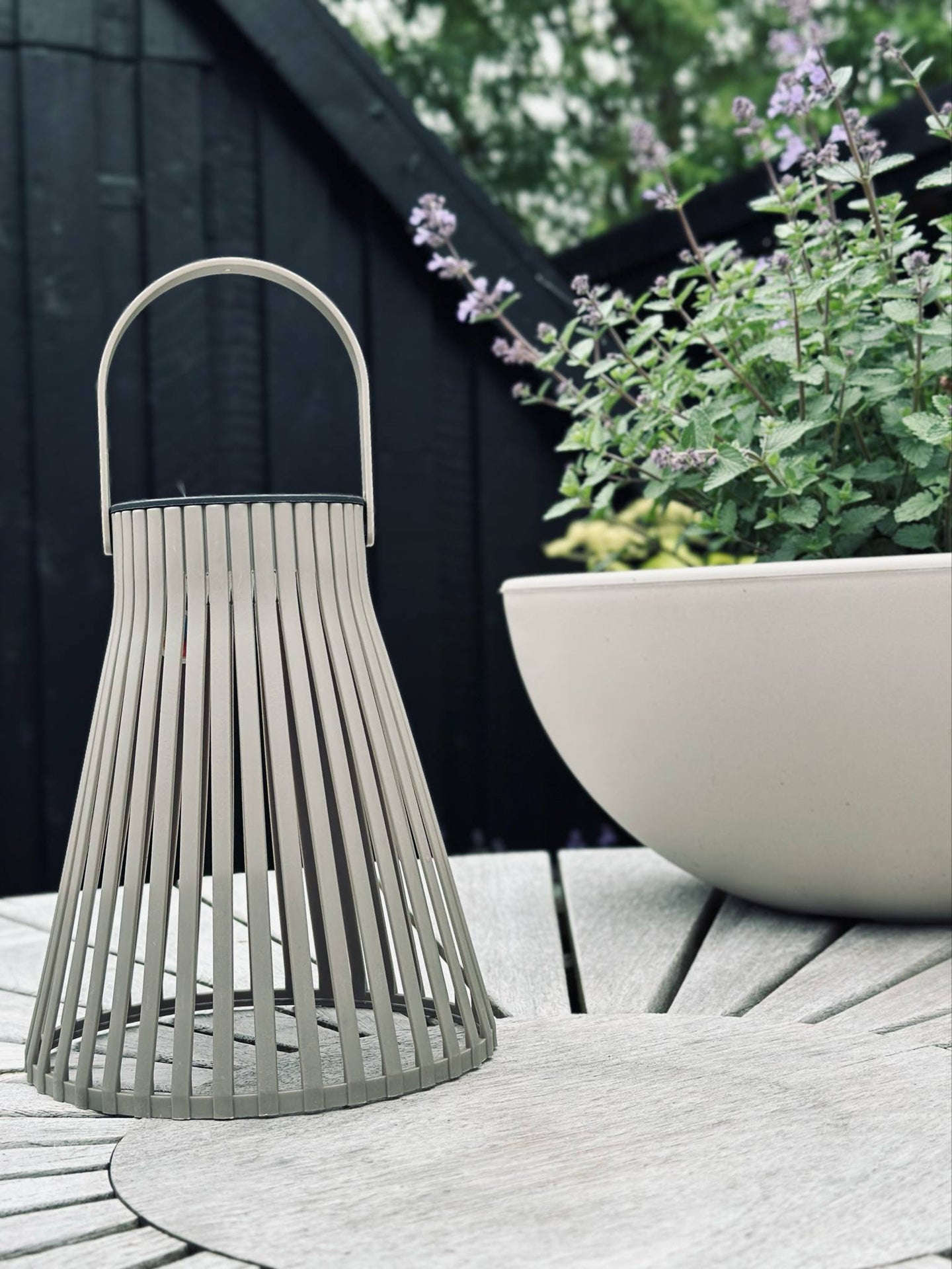 Lanterne med solceller 18cm - Flere fargevalg