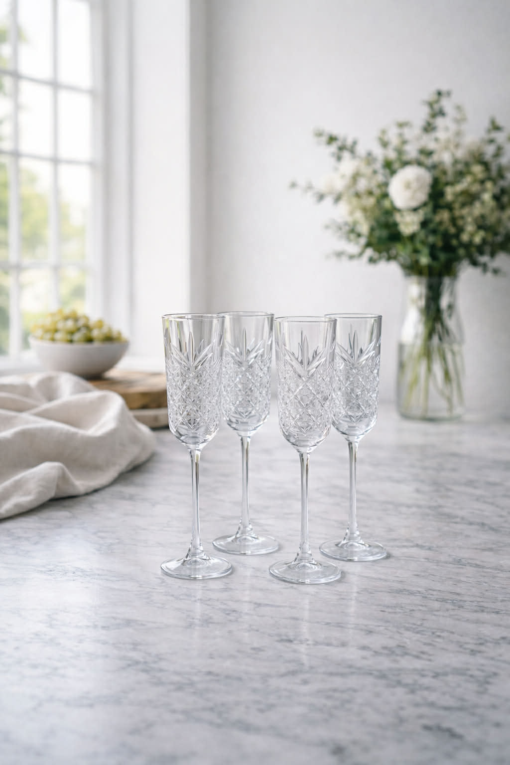 Champagneglass - 4 stk
