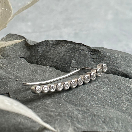 Earclimber Laura Højre - Sterling Silver - VIAMAJA.DK