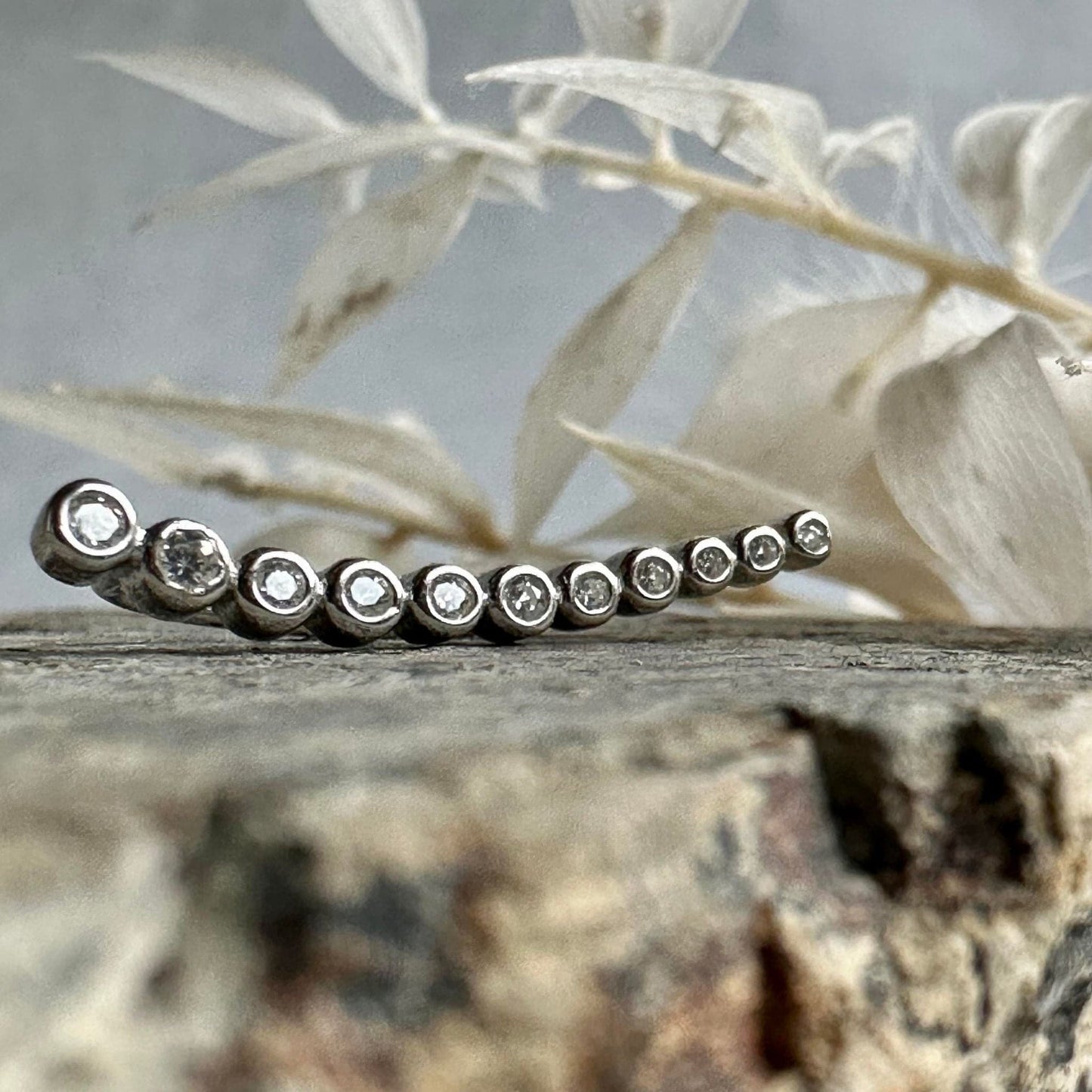 Earclimber Laura Venstre - Sterling Silver - VIAMAJA.DK