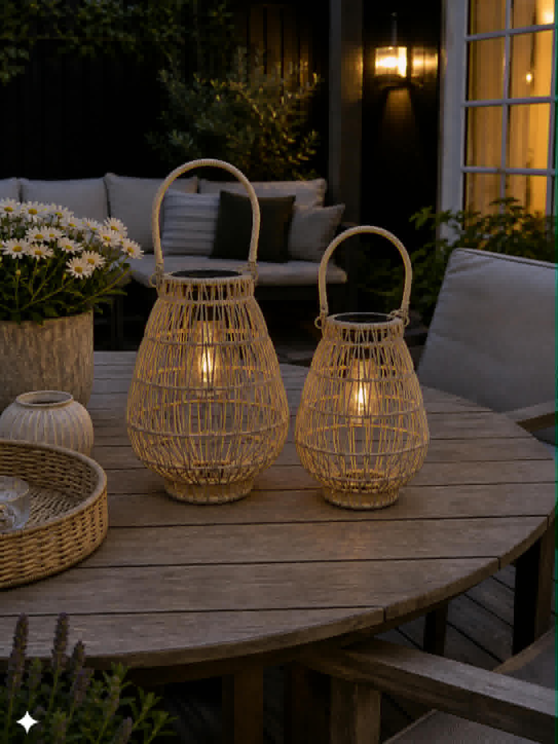 Lanterne med solceller - Selma Large