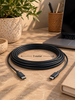 Ladekabel USB-C til USB-C – 3 m svart