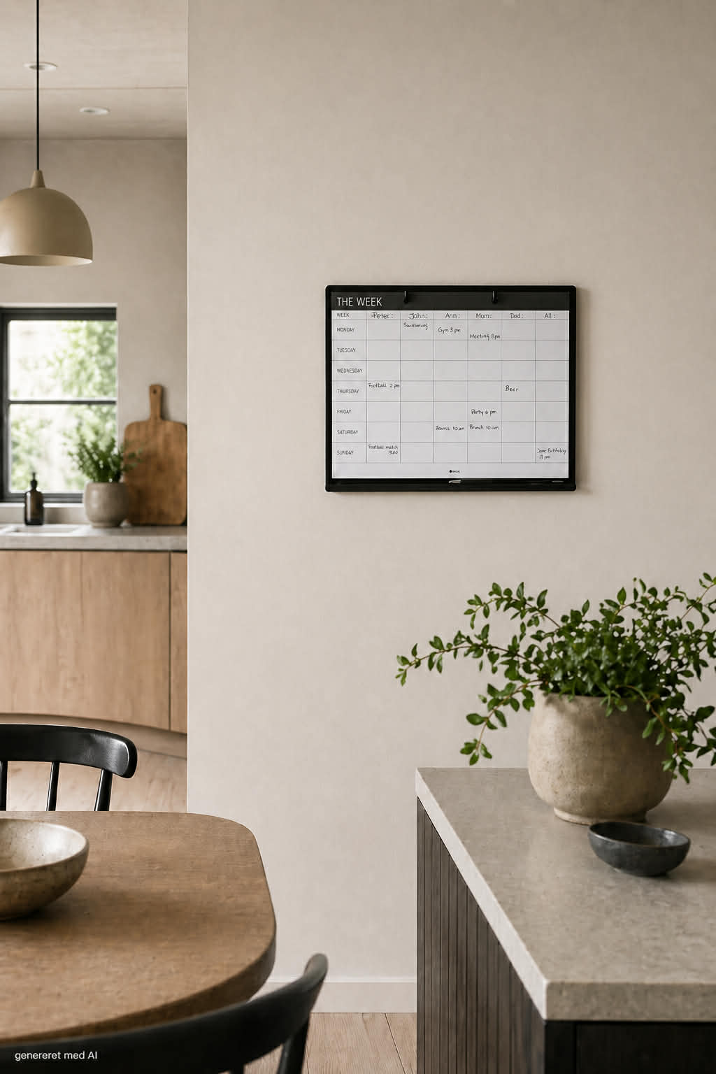 Planleggingstavle i lekkert design - ink blokk