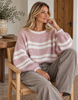 Strik Avellina - Rosa / Beige