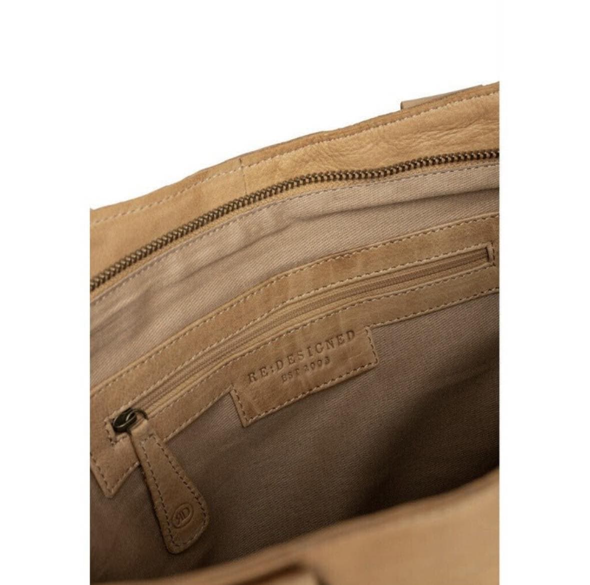 Elegant arbejdstaske / shopper – Sand - VIAMAJA.DK
