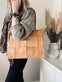 Elegant arbejdstaske / shopper – Sand - VIAMAJA.DK