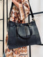 Elegant arbejdstaske / shopper - Sort - VIAMAJA.DK