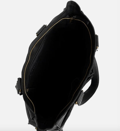 Elegant arbejdstaske / shopper - Sort - VIAMAJA.DK