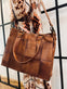 Elegant arbejdstaske / shopper - Walnut - VIAMAJA.DK