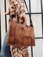 Elegant arbejdstaske / shopper - Walnut - VIAMAJA.DK