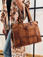 Elegant arbejdstaske / shopper - Walnut - VIAMAJA.DK