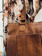 Elegant arbejdstaske / shopper - Walnut - VIAMAJA.DK