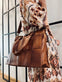 Elegant arbejdstaske / shopper - Walnut - VIAMAJA.DK