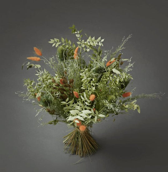 Evighedsbuket - Grøn / Orange - VIAMAJA.DK