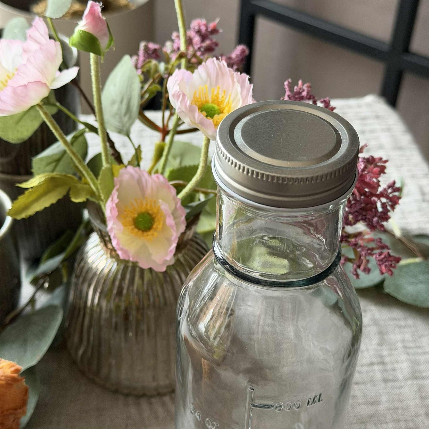 Glassflaske med måleenheter - 1000 ml