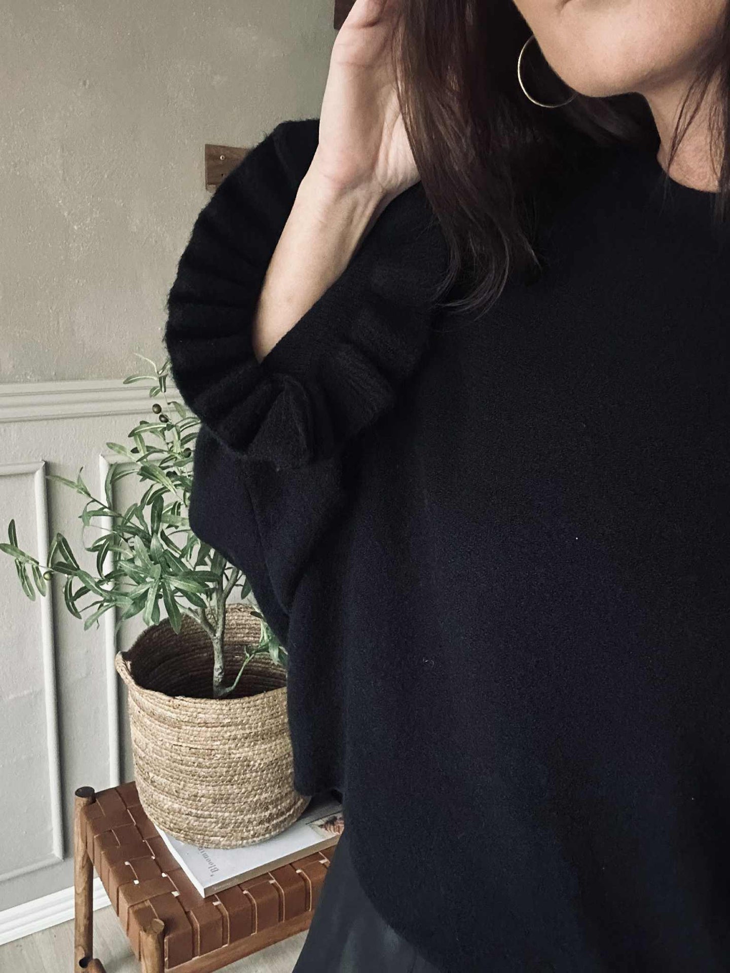 Strikk Elder flower - Black