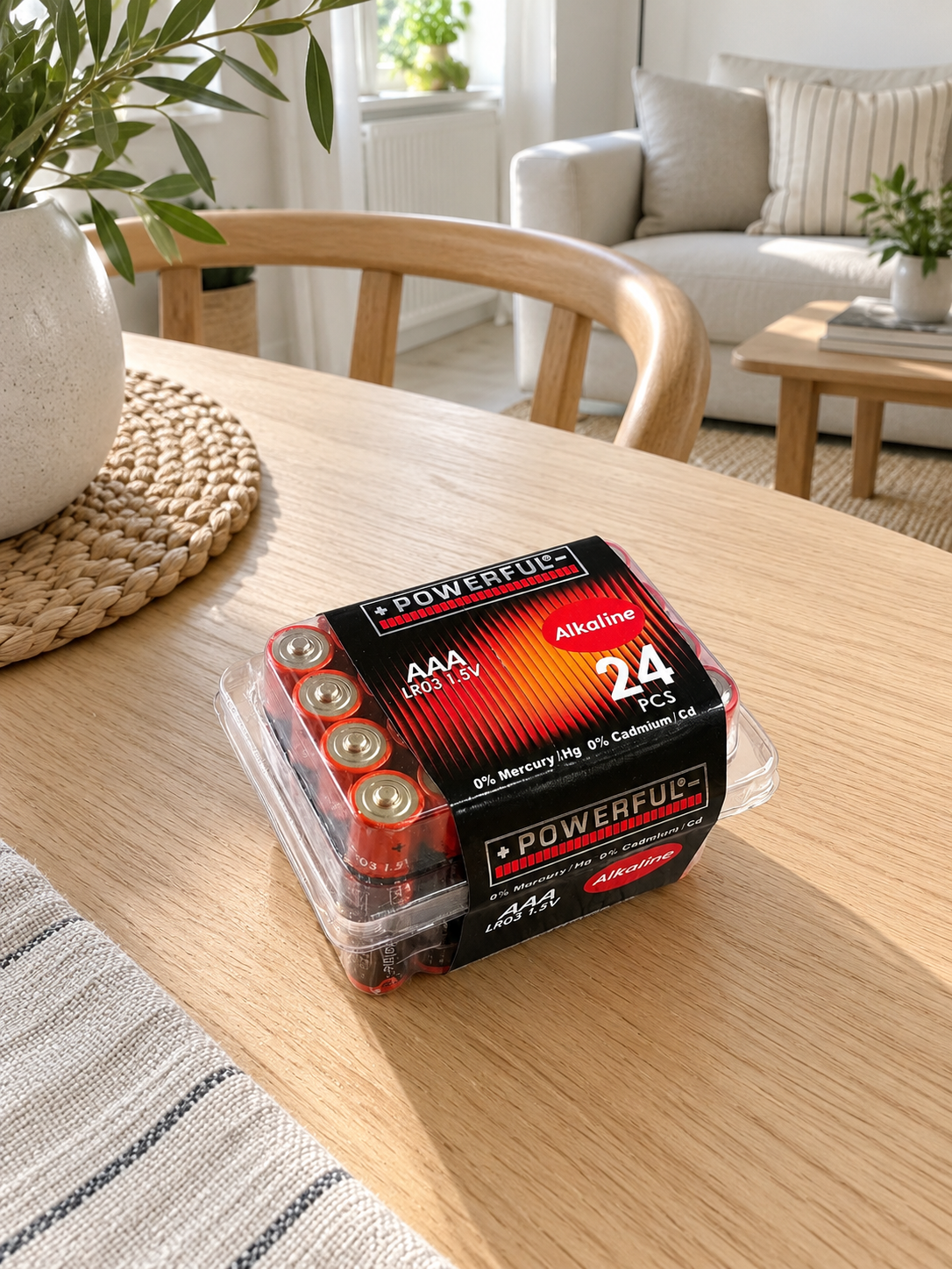 Batterier AAA - 24 stk – Alkaline