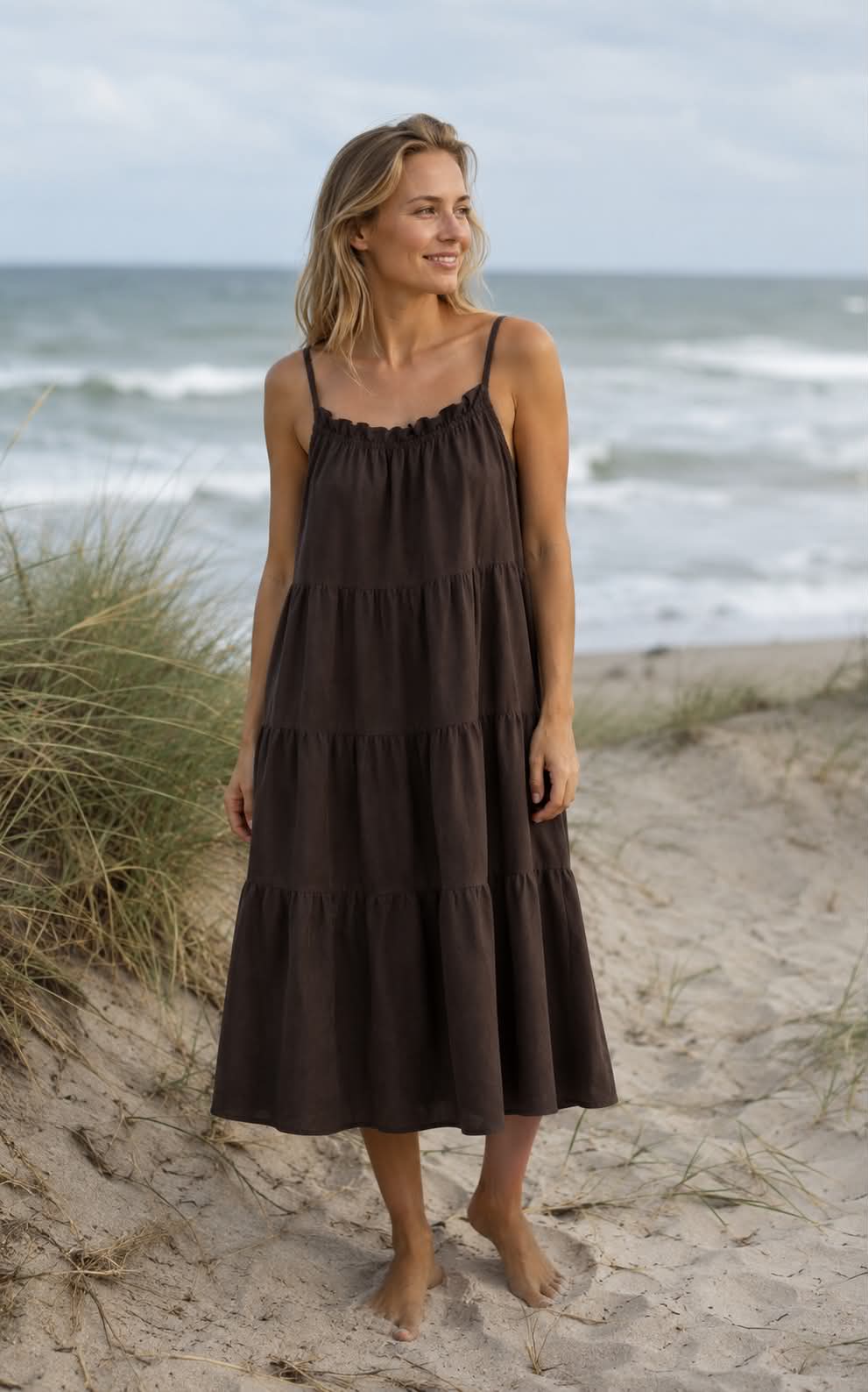 Sommerskjole Velina moro brown