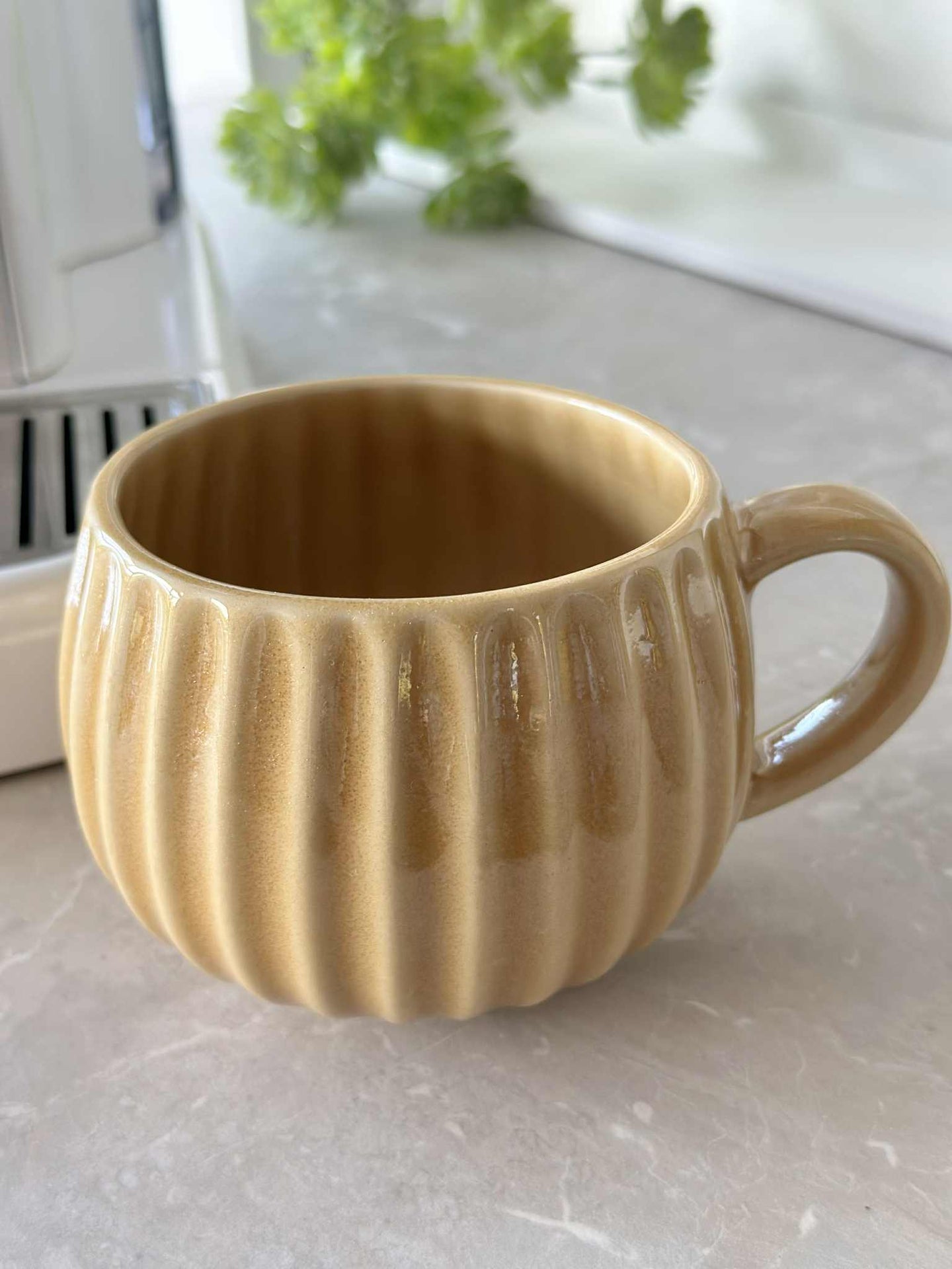 Krus VIGA Stripe - Sennep