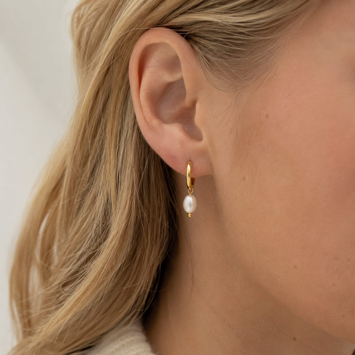 Øreringer Gina 18K forgylt Sterling sølv