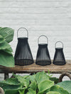 Lanterne med solceller - GARDEN BLACK 14cm