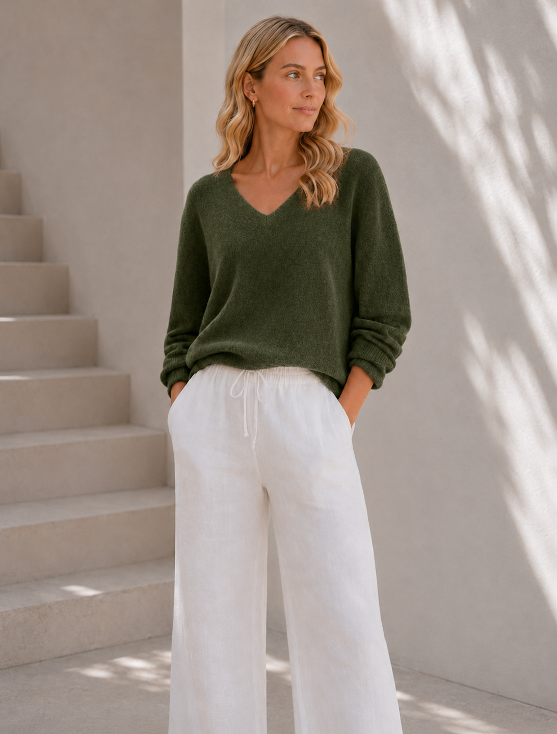 Bluse Dagmar supermyk kvalitet – Army