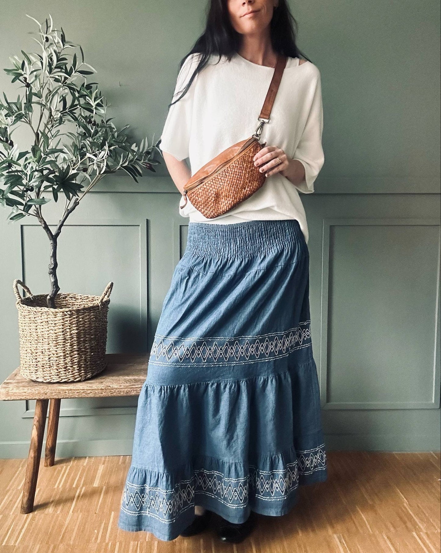 Belteveske Miriam Cognac