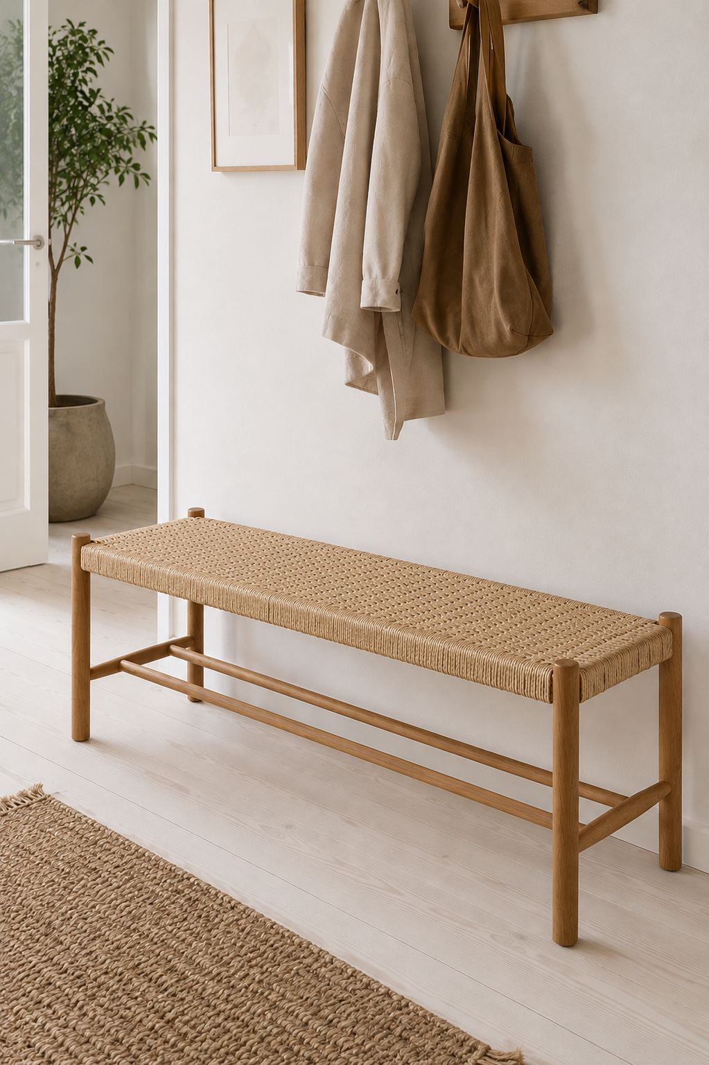 Benk Eik natur - 120 cm