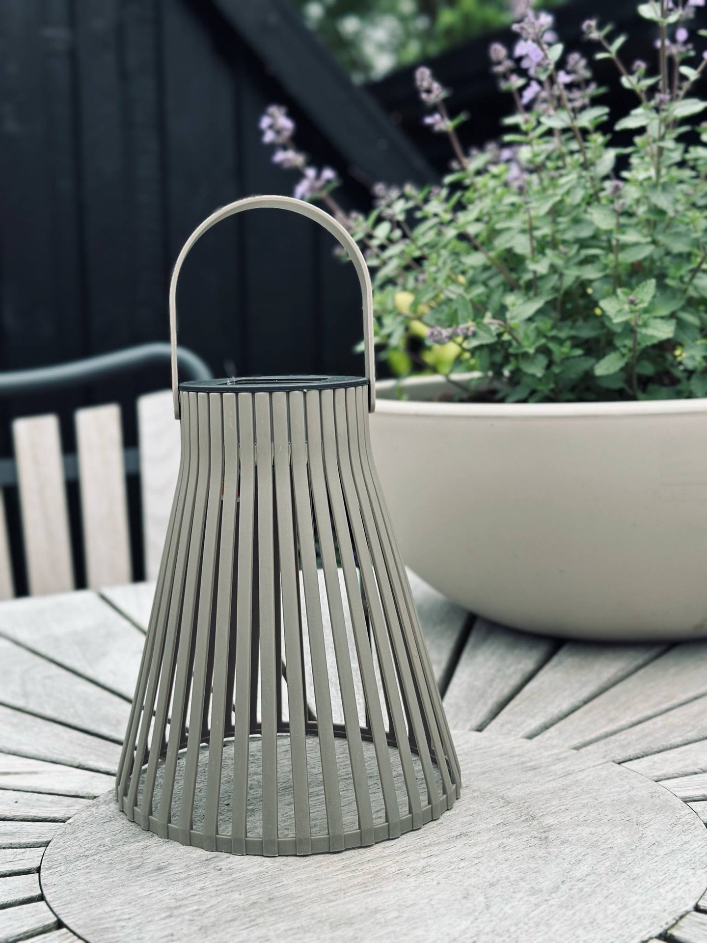 Lanterne med solceller 18cm - Flere fargevalg