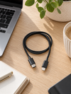 Ladekabel USB-C - 1 m svart – til Lightning