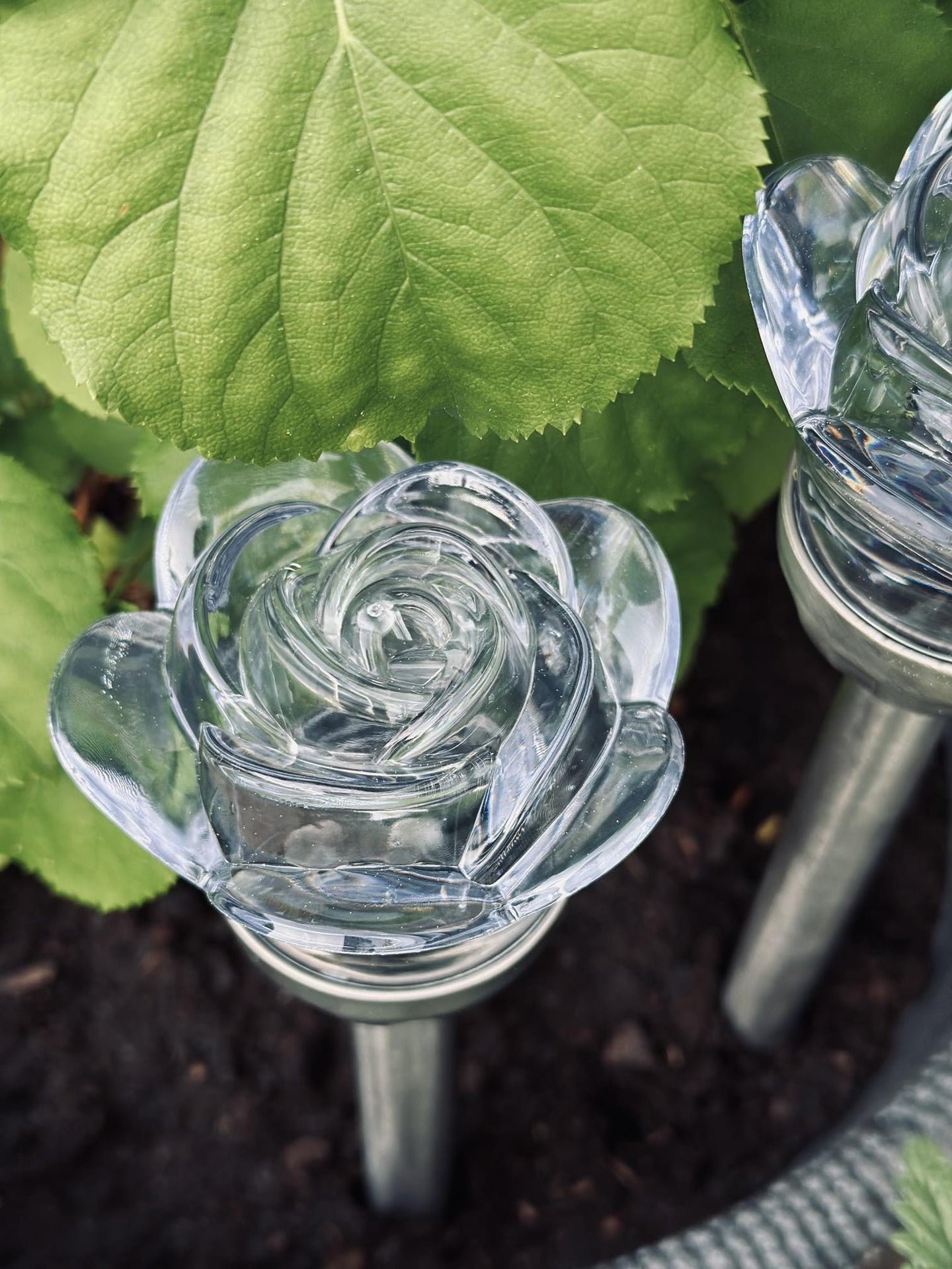 Fakkel med solceller FLOWER – Sæt med 4 stk - VIAMAJA.DK