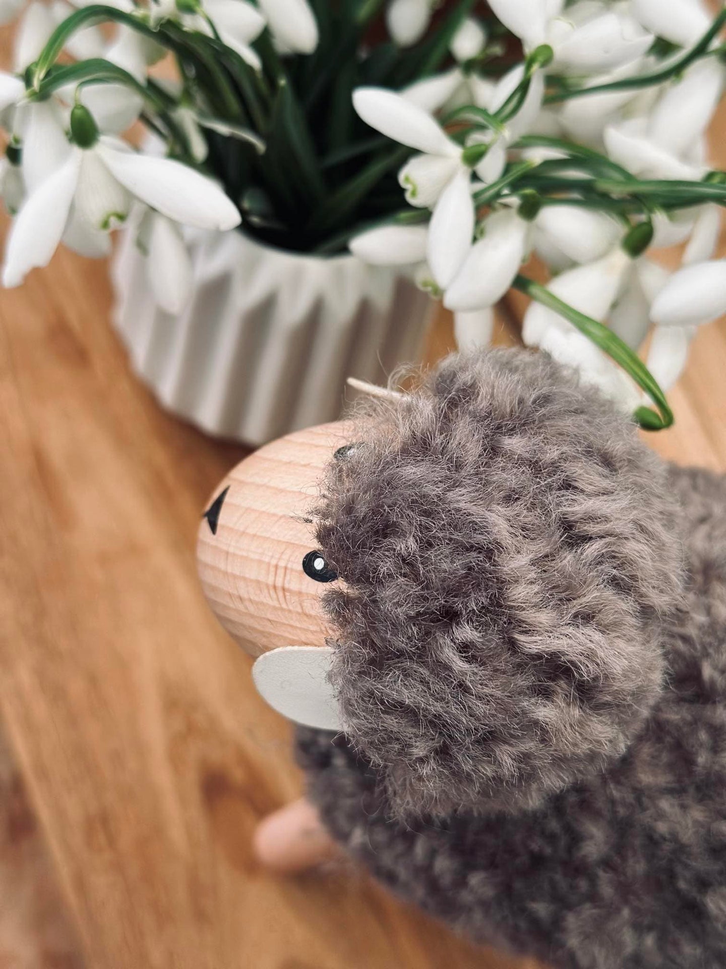 Fåreskinn grå/taupe, stor - VIAMAJA.DK