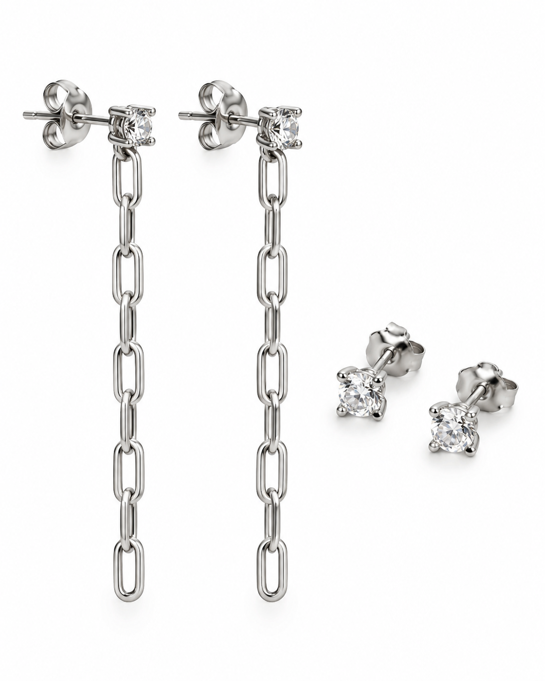Mix box m. 4 øreringer - Jessica Sterling silver