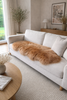 Lammeskinn 160 cm - XL Brun patchwork
