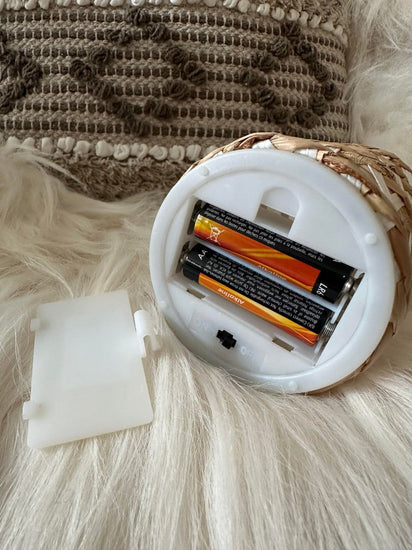 Flaske med led lys – White - VIAMAJA