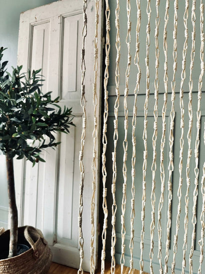 Forhæng i let majs – 90x200cm - VIAMAJA.DK