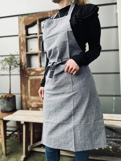 Forklæde - Blå - VIAMAJA.DK