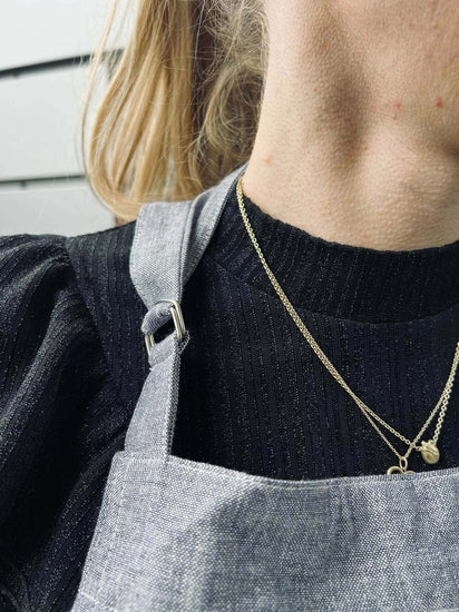 Forklæde - Blå - VIAMAJA.DK