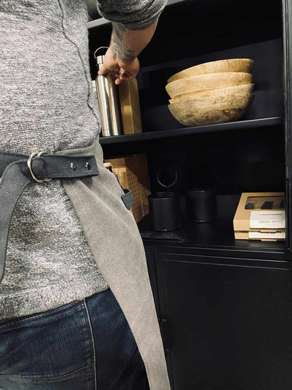 Forklæde Kanvas – Grå - VIAMAJA.DK