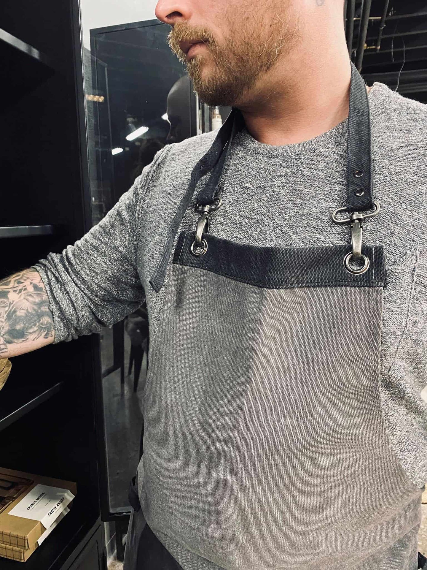 Forklæde Kanvas – Grå - VIAMAJA.DK