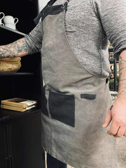 Forklæde Kanvas – Grå - VIAMAJA.DK