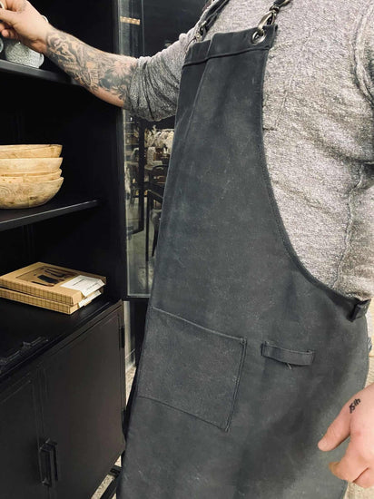 Forklæde Kanvas - Sort - VIAMAJA.DK